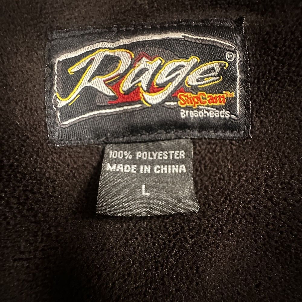 Rage Broadhead Block Fusion Jacket Fleece Hunting Bowhunter Men Sz L Heavy Poly‎ - Picture 9 of 12